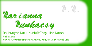 marianna munkacsy business card